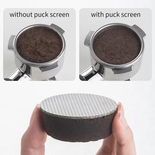 Miniatura 3 de Espresso Puck Screen choxila 1.7 Espesor 100μm Filtro Finura Filtros Reutilizables Filtro de Café de Acero Inoxidable Disco Disco Disco Pantalla
