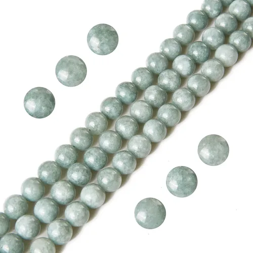 Miniatura 34 de 100 cuentas de piedras preciosas de jade rosa y amarillo de 8 mm, cuentas naturales, cuentas sueltas redondas para hacer joyas Jade rosa amarillo
