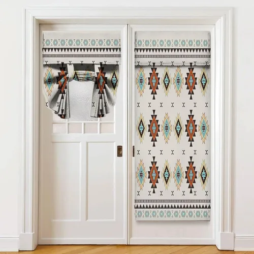 Miniatura 30 de Cortinas de puerta negras y rojas para ventanas de puerta, estampado de leopardo y cebra, cortinas de ventana para puerta de vidrio francesa