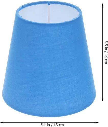 Miniatura 2 de KALLORY Pantallas de lámpara pequeñas, pantalla de tela de araña de tela, pantalla de barril de luz para lámpara de mesa colgante