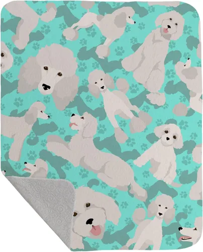 Miniatura 42 de Caroline's Treasures MLM1042LQB Airedale Terrier - Manta acolchada de 50 x 60 pulgadas, diseño de ilustraciones para cama, sofá, suave y ligera