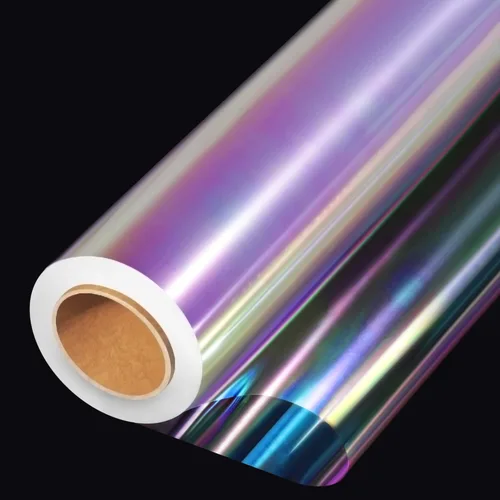 JOYIT Rollo de Celofán Iridiscente de 35 pulgadas x 50 pies – Rollo de Celofán Iridiscente, Papel de Regalo Arcoíris para Cestas de Regalo de Flores