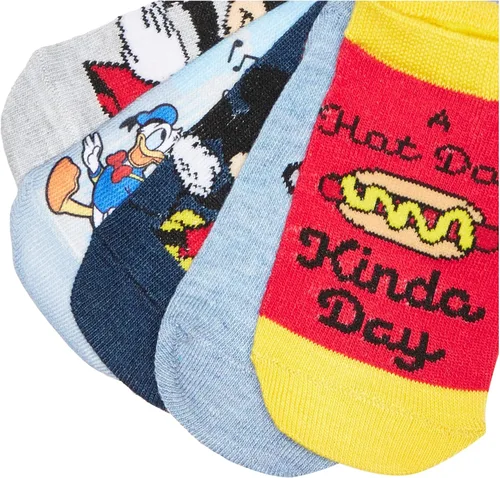 Miniatura 2 de Disney baby-boys Mickey Mouse 5 Pack Shorty Socks