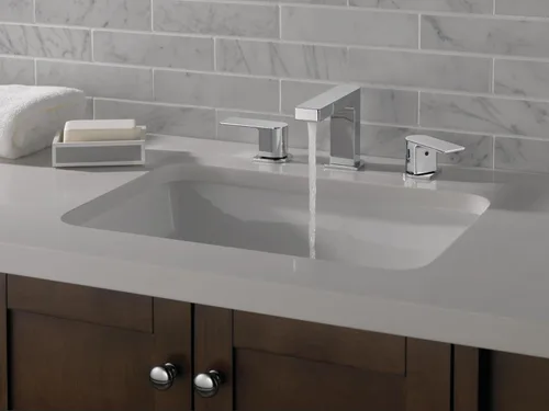 Miniatura 2 de Peerless Xander - Grifo de baño cromado de 3 agujeros, montaje de drenaje, cromado P3519LF