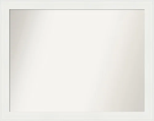 Miniatura 39 de Amanti Art Espejo de baño blanco para sobre el fregadero, 24 x 24 pulgadas, hecho a medida, espejo de tocador cuadrado blanco estrecho, marco