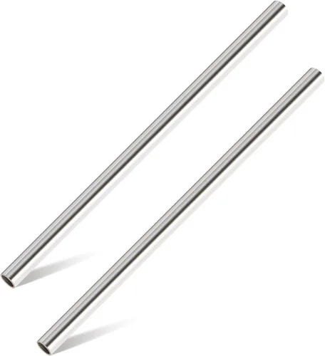 Livabber Tubo redondo de acero inoxidable 304, pared de 0.06 pulgadas x 12 pulgadas de largo, tubo soldable a prueba de óxido para construcción,
