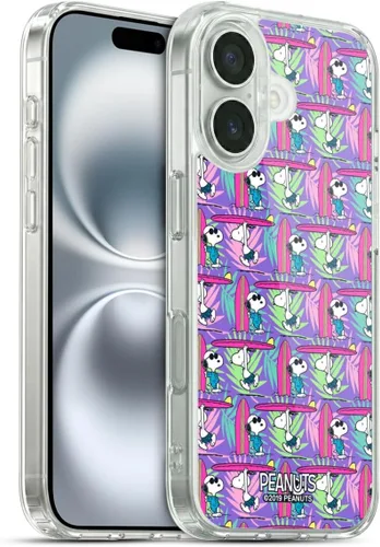 Miniatura 95 de Head Case Designs Peanuts Tropical Surf Snoopy Aloha Disco Gel Funda con licencia oficial [protección de grado militar] compatible con Apple iPhone
