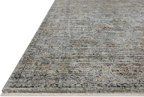 Miniatura 4 de Loloi Jean Stoffer Katherine Collection KES-01 Ocean/Gold - Alfombra decorativa de 2 pies y 3 pulgadas x 3 pies y 10 pulgadas, altura de pelo de 25