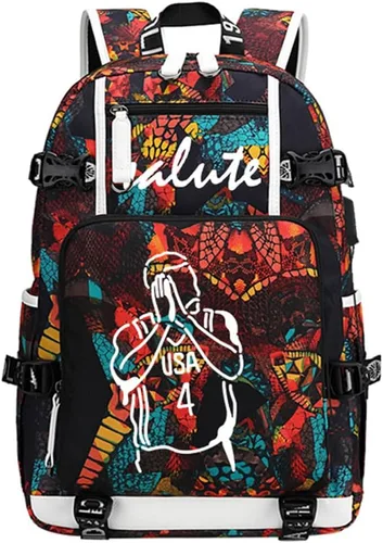 Miniatura 21 de Mochila luminosa de 30 jugadores de baloncesto, mochila de viaje, para hombres y mujeres, azul - 1, Patrón azul - 1
