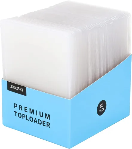 Miniatura 7 de 25 piezas cargadores superiores regulares súper transparentes, para tarjetas estándar, ligeramente flexibles, 35 puntos, cargadores superiores
