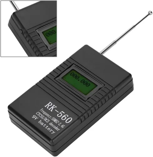 Miniatura 2 de Contador de frecuencia portátil, RK560 preciso 50 MHz-2.4 GHz, contador de frecuencia, prueba de radiofrecuencia portátil, para radio de dos vías