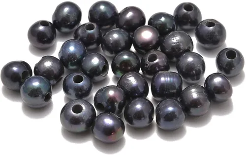 Miniatura 17 de AD Beads Cuentas redondas sueltas de piedra preciosa natural de 0.394 pulgadas (0.394 in), agujero grande, tamaño de 0.079 pulgadas, Amatista