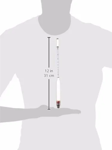 Miniatura 3 de Hydrometer 0-200 Proof & Tralle Alcohol Meter - Juego de destilación con caja y tarro de prueba de licor a prueba de alcohol alcohol Moonshine