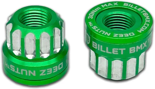 Miniatura 5 de BILLET BMX™ Deez Nuts™ Tuercas de eje de bicicleta de 12 puntos 3/8"-26 tpi (paquete de 2)