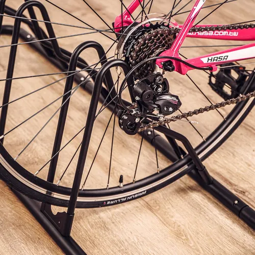 Miniatura 5 de Cyclingdeal Soporte de estacionamiento en el suelo para bicicletas - para bicicleta de montaña MTB y bicicleta de carretera - Almacenamiento
