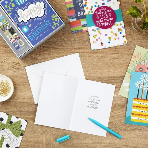 Miniatura 6 de Hallmark Juego de tarjetas de felicitación surtidas hechas a mano para todas las ocasiones (paquete de 24) para felicitaciones de cumpleaños