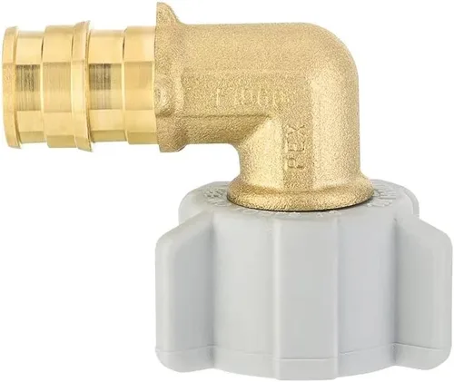 Miniatura 6 de Paquete de 2 accesorios de latón EFIELD Pex-A de expansión de flujo completo de 1/2 pulgada Pex X 1/2 pulgada NPT hembra codo giratorio, ASTM F1960