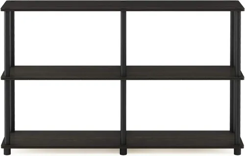 Miniatura 8 de Furinno TURN-N-TUBE - Estantes de almacenamiento, Estante de 3 niveles de 47.4" de ancho para libros, Estante de esquina, Estantes abiertos sin