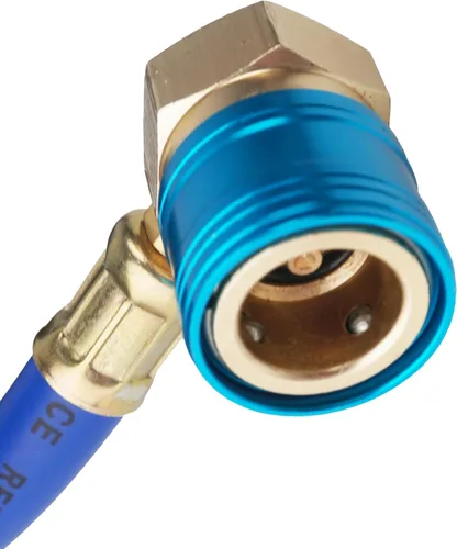 Miniatura 4 de BACOENG Manguera de carga en U para AC automático R134a con manómetro y grifo de lata HVAC