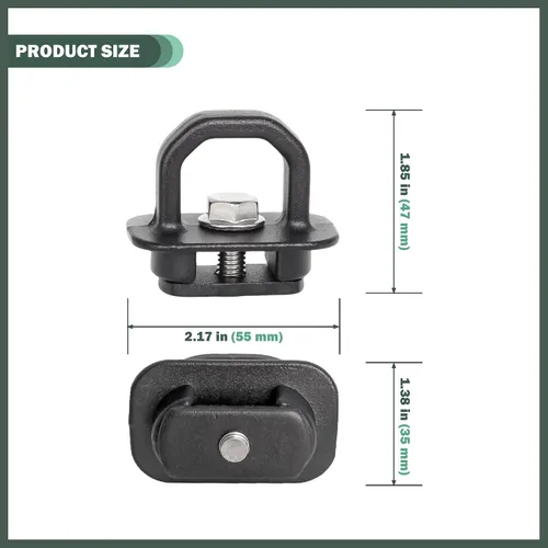Miniatura 6 de Anclajes de amarre de aluminio para caja de camión, anclaje de pared lateral para Chevy Silverado/GMC Sierra 2007-2023, Chevy Colorado/GMC Canyon