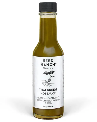 Miniatura 10 de Seed Ranch - Salsa tailandesa caliente, paquete de 3 – picante – Pimienta verde Carolina Reaper, salsa picante gourmet orgánica – Vegana, sin OMG