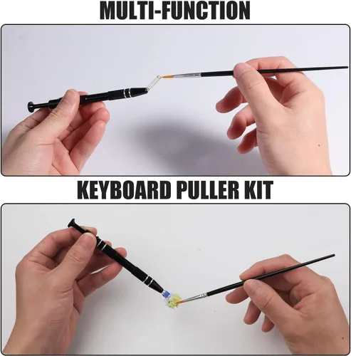 Miniatura 3 de Kit de herramientas para quitar teclado HEGAPOJA de 7 piezas, incluye extractor de teclas con 5 g de lubricante para teclado, extractor