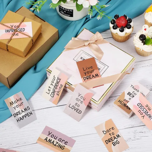 Miniatura 5 de Outus 120 tarjetas con citas motivacionales de motivación, agradecimiento, gratitud, motivación comercial, 30 estilos, 3.5 x 2 pulgadas