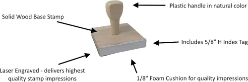 Miniatura 4 de Progress Happens Outside Your Comfort Zone - Sello de madera de 2 x 3 pulgadas