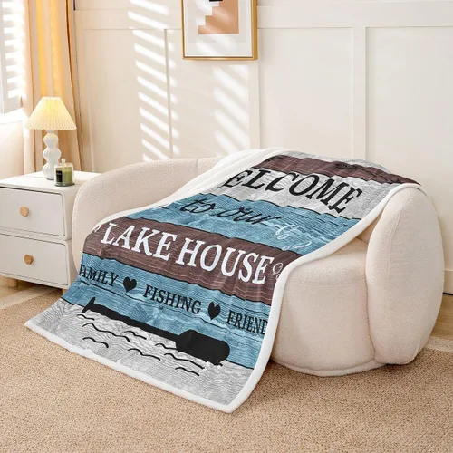 Miniatura 27 de Erosebridal Manta náutica de ancla, forro polar con brújula oceánica de 40 x 50 pulgadas para niños, niñas, adolescentes, adultos, decoración