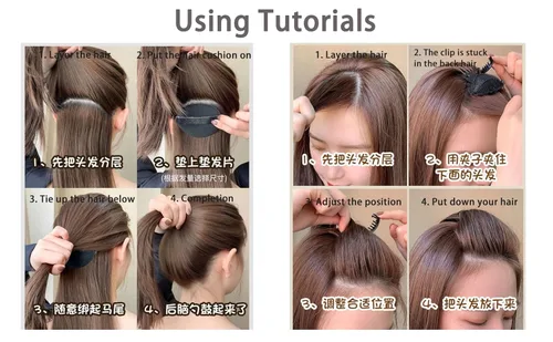 Miniatura 5 de Base de pelo Esponja Clip invisible peine Bump It Up Herramienta de volumen Almohadillas falsas Inserción de pelo Bump Styling Insertar extensiones