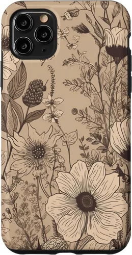 Miniatura 12 de Funda para iPhone 13 Pro Beige Tan Wildflower Floral Minimal Flower Boho