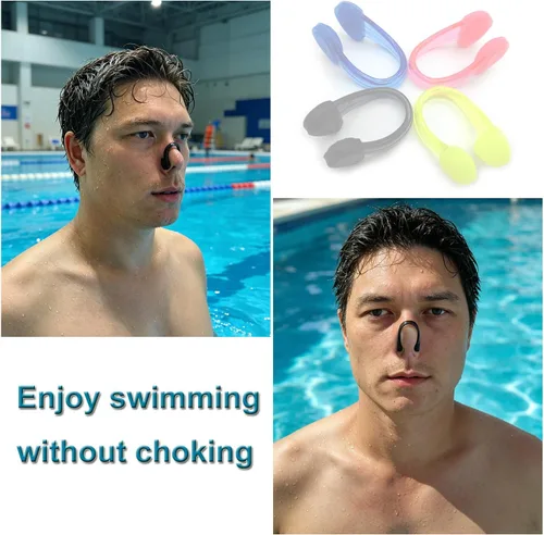 Miniatura 2 de Zooshine Clips de nariz de silicona impermeables para natación, tapones para la nariz de piscina para adultos con caja empaquetada, juego de 4