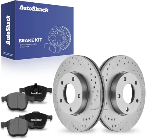 Miniatura 14 de AutoShack - Kit de repuesto de rotores de freno delantero con pastillas de freno de cerámica para Mazda 3 2004-2013 2006-2010 2012-2017 Mazda 5 2010