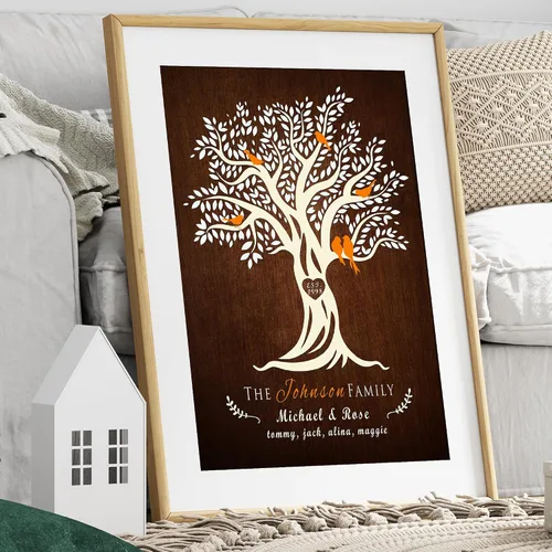 Miniatura 188 de Arte enmarcado de vacaciones con nombres de pareja en sillas de cubierta, regalo de amor perfecto para aniversario, boda. Con diferentes estilos