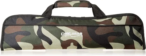 Miniatura 8 de Ergo Chef Estuche para Cuchillos de Chef de 5 Bolsillos Tipo Rollo Plegable Doble (Negro) Ligero - Mezcla Duradera de Nylon/Poliéster - Perfecto