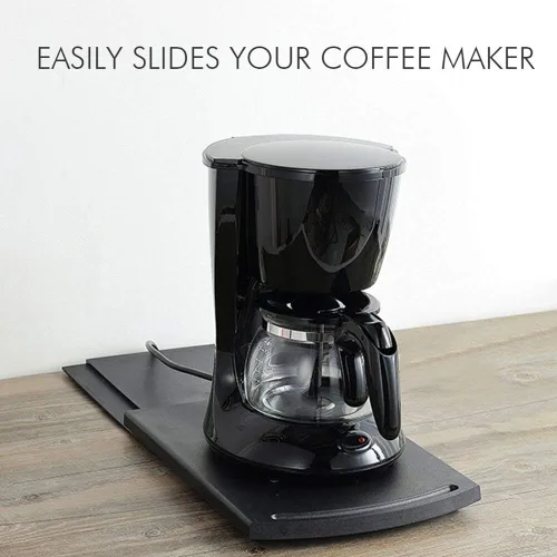 Miniatura 3 de Paquete de 2 bandejas deslizantes para cafetera, 12 pulgadas para encimera de electrodomésticos deslizantes para licuadora, tostadora bajo