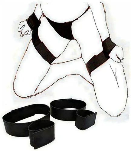Miniatura 5 de Juego de sujeción de cama para cama de tamaño Queen, juego sexual para correas de cama para adultos, colchón King para tobillos y muñecas