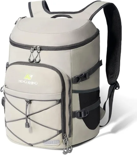 Miniatura 9 de N NEVO RHINO Mochilas Enfriadoras Aisladas a Prueba de Fugas 36/54 Latas, Mochila Enfriadora Aislada Portátil Ligera Impermeable para Hombres y Negro