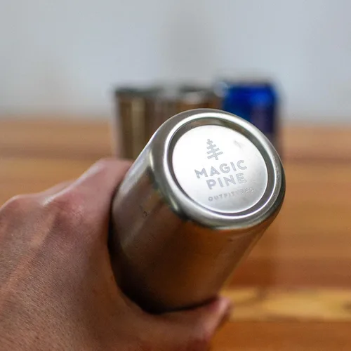 Miniatura 3 de Magic Pine Juego de 4 tazas de acero inoxidable con tema de campamento, regalo de campamento para hombres o mujeres, decoración para tu caravana