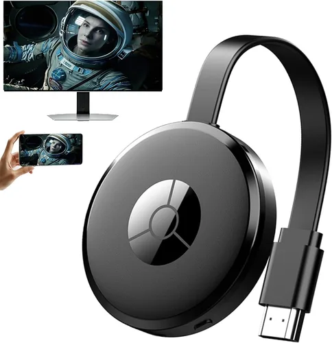 Koogold Adaptador de pantalla inalámbrico, dongle de espejo de pantalla 1080P, AirPlay/Miracast para teléfono/PC/tableta a HDTV/proyector/monitor,