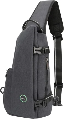 Miniatura 8 de Bolsa de Hombro Pequeña Mochila Cruzada Bolso de Bandolera Paquete de Cuello Verde militar