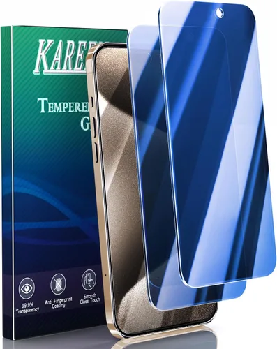 Miniatura 7 de KAREEN Paquete de 2 protectores de pantalla para iPhone 15/ iPhone 15 Pro, película de vidrio templado de 6.1 pulgadas, dureza 9H, antiarañazos, sin