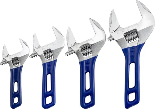 Miniatura 7 de Llave inglesa ajustable de apertura grande con mango corto de 8 pulgadas