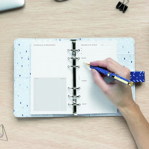 Miniatura 5 de Filofax Repuesto organizador, tamaño personal, paquete de gestión de proyectos, papel blanco, 6.73 x 3.74 pulgadas, 56 hojas (B132686)