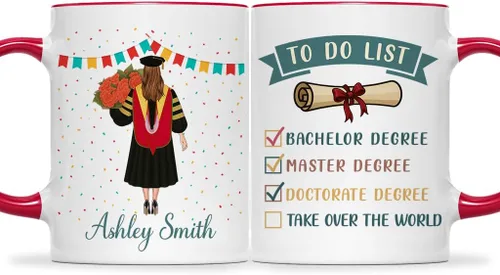 Miniatura 11 de Taza de graduación personalizada, información nutricional para graduados, clase de 2024, regalo de graduación para hombres y hombres, escuela