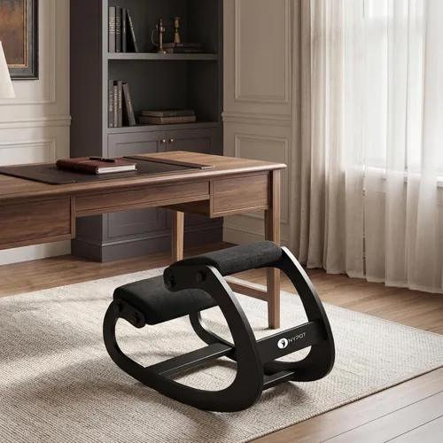 Miniatura 8 de NYPOT Silla ergonómica de rodillas con asientos ajustables - Silla de rodillas para corrección de postura y taburete oscilante para rodillas