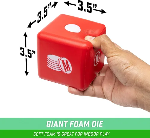 Miniatura 3 de GoSports Left Right Middle Giant Dice Game - Foam or Wood Dice - 3.5" for Indoor/Outdoor Play