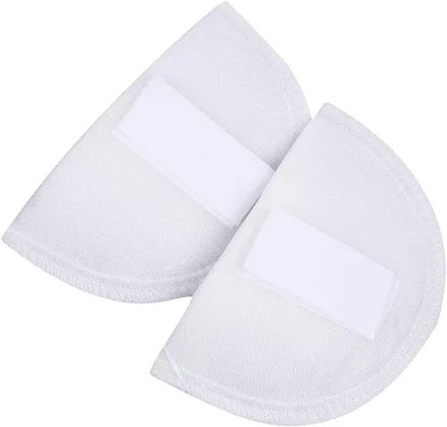 ARTIBETTER 1 par de almohadillas de hombro de esponja almohadillas de hombro de costura antideslizantes protectores de hombro blanco