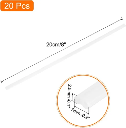 Miniatura 2 de MECCANIXITY 20 varillas de soldadura de plástico de 8 pulgadas, tiras de soldadura PP, varillas de soldador para parachoques de automóvil