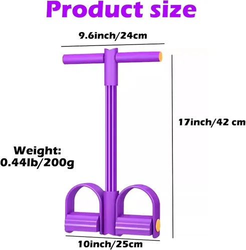 Miniatura 2 de 21 Bandas de Resistencia para Fitness - 6 Tubos con Pedal Extractor de Tobillo, Cuerda de Tensión Multifunción Mejorada 2025, Equipo de Gimnasio